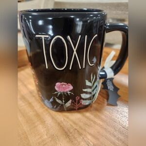New release Rae Dunn TOXIC Flowered mug